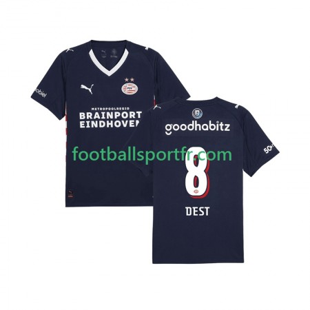 Tenue PSV Eindhoven Sergino Dest 8 Exterieur 2025-2026 Maillot de Foot